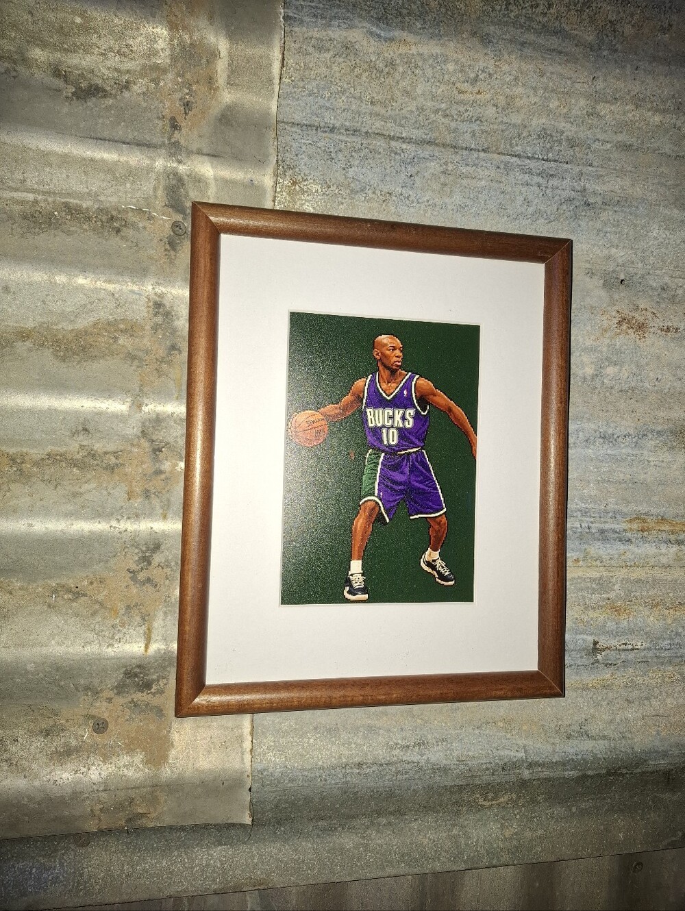 8 Bit Sam Cassell Retro NBA Milwaukee Bucks Framed Art Print By Neon Nicho